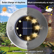 4pcs LED Solar Underground Light Waterproof Color Changing Garden Buried Lamp V201-W13043079