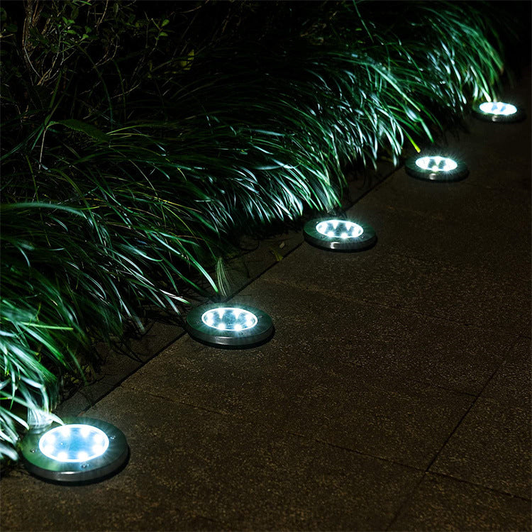 4pcs LED Solar Underground Light Waterproof Color Changing Garden Buried Lamp V201-W13043079