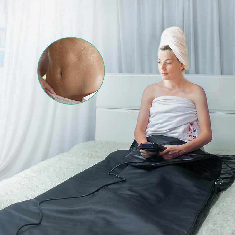 180x85cm Far Infrared Sauna Blanket Leather Slimming Detox Spa Body Shaping Low V201-W13045825