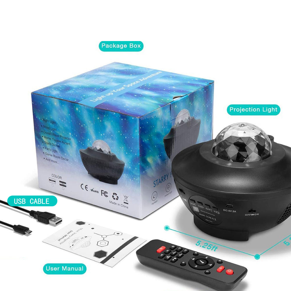 Galaxy Starry Night Light Projector Ocean Star Sky Party Baby Kids Room LED Lamp V201-W13048924