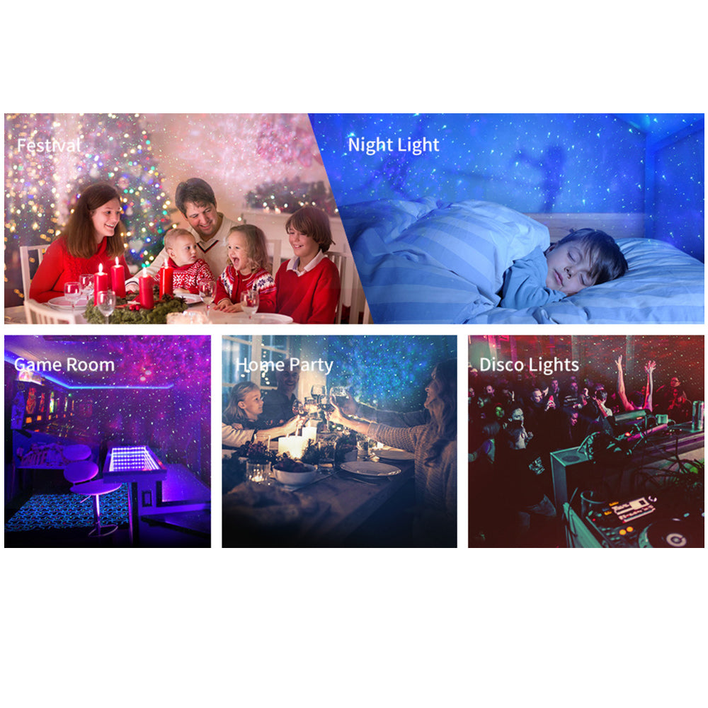 Galaxy Starry Night Light Projector Ocean Star Sky Party Baby Kids Room LED Lamp V201-W13048924