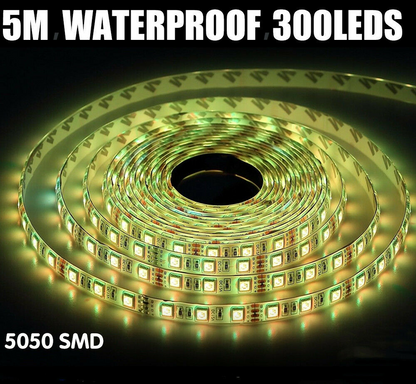 5V RGB LED Strip Lights IP65 Waterproof 5050 5M 10M 20M 300 LEDs USB Bluetooth V201-W13049673