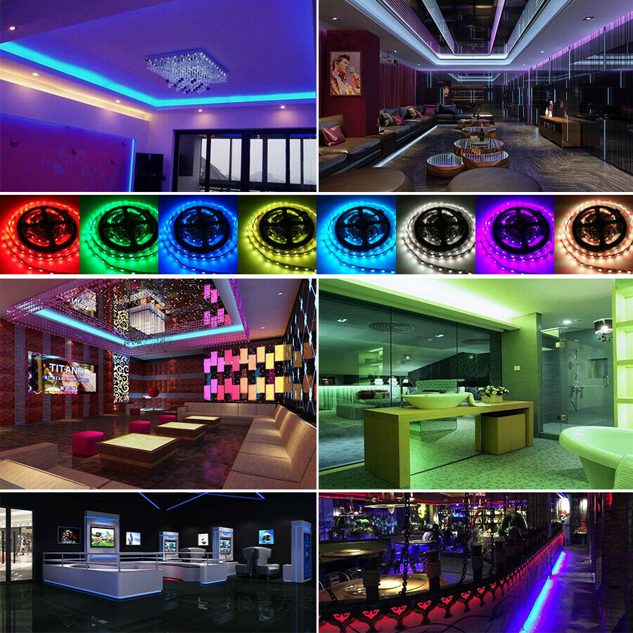 5V RGB LED Strip Lights IP65 Waterproof 5050 5M 10M 20M 300 LEDs USB Bluetooth V201-W13049673