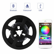 5V RGB LED Strip Lights IP65 Waterproof 5050 5M 10M 20M 300 LEDs USB Bluetooth V201-W13049673