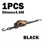 Quick Release Automatic Heavy Duty Retractable Ratchet Tie Down Strap black 50mm*4.5m V201-W13050091