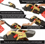 Quick Release Automatic Heavy Duty Retractable Ratchet Tie Down Strap black 50mm*4.5m V201-W13050091