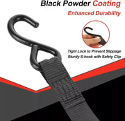 Quick Release Automatic Heavy Duty Retractable Ratchet Tie Down Strap black 50mm*4.5m V201-W13050091