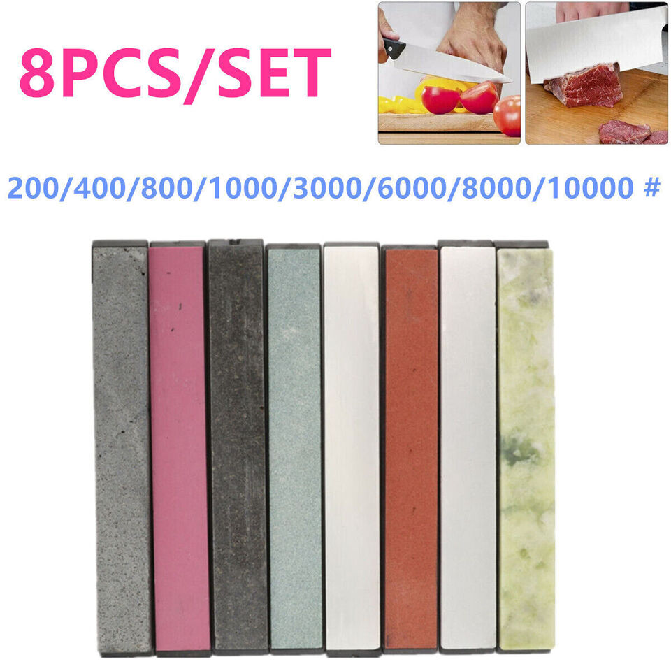 8PCS Grindstone Whetstone Sharpening Stone V201-W13050168