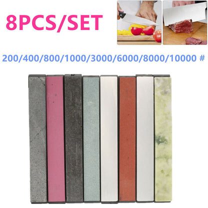 8PCS Grindstone Whetstone Sharpening Stone V201-W13050168