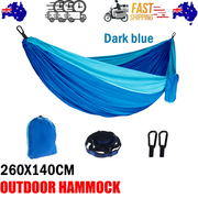 Outdoor Camping Hammock Lightweight 260x140cm Portable Travel Darkblue V201-W13050215