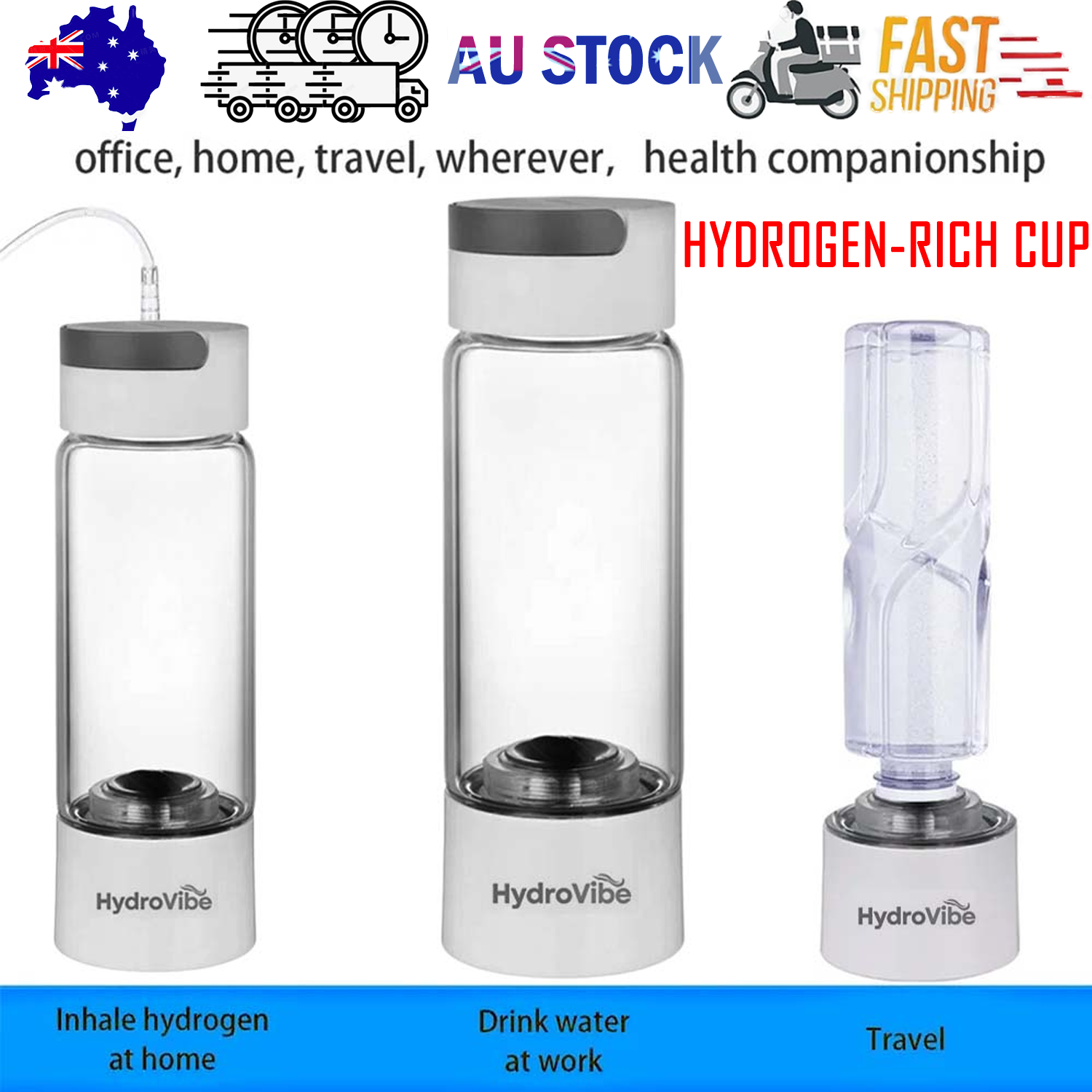 Hydrogen Water Generator Bottle SPE PEM Technology Machine - H2 Inhalation V201-W13050417