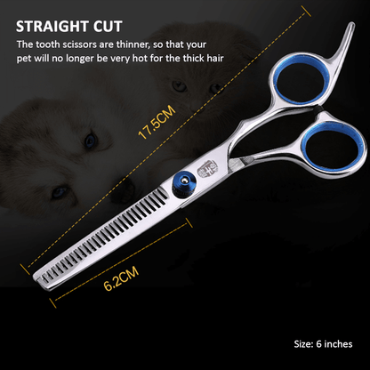 Professional Pet Grooming Scissors Set Dog Shear Hair Cutting Curved Tool Kit V201-W13054736