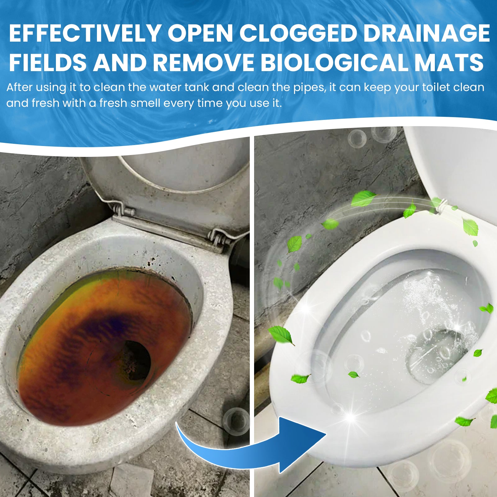 Toilet Bowl Cleaning Tablets Multi-Effect Decontamination, Descaling, Urine Stains, Toilet Cleaner, V201-W13056783