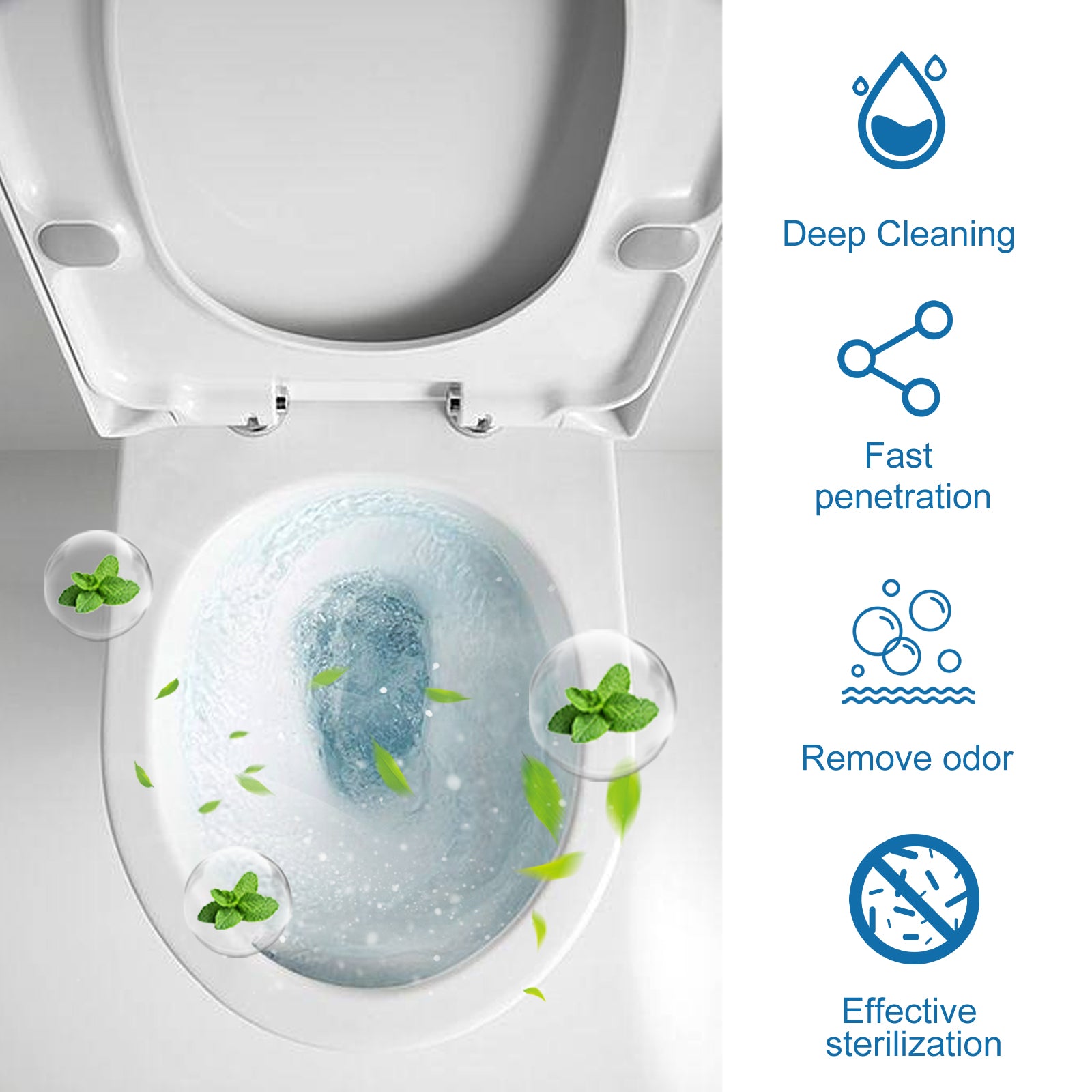 Toilet Bowl Cleaning Tablets Multi-Effect Decontamination, Descaling, Urine Stains, Toilet Cleaner, V201-W13056783