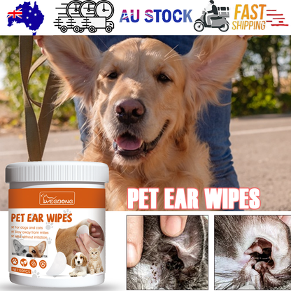 Yegbong Pet Ear Wipes, Pet Ear Cleaning Deodorizing Removing Mite And Earwax Cleaning Wipes V201-W13056848