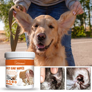 Yegbong Pet Ear Wipes, Pet Ear Cleaning Deodorizing Removing Mite And Earwax Cleaning Wipes V201-W13056848