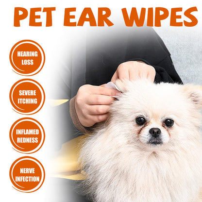 Yegbong Pet Ear Wipes, Pet Ear Cleaning Deodorizing Removing Mite And Earwax Cleaning Wipes V201-W13056848