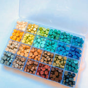 Vintage DIY Octagonal Sealing Wax Tablet Seal Stamp Wax Beads Wedding Invitation bluegreen V201-W13101292
