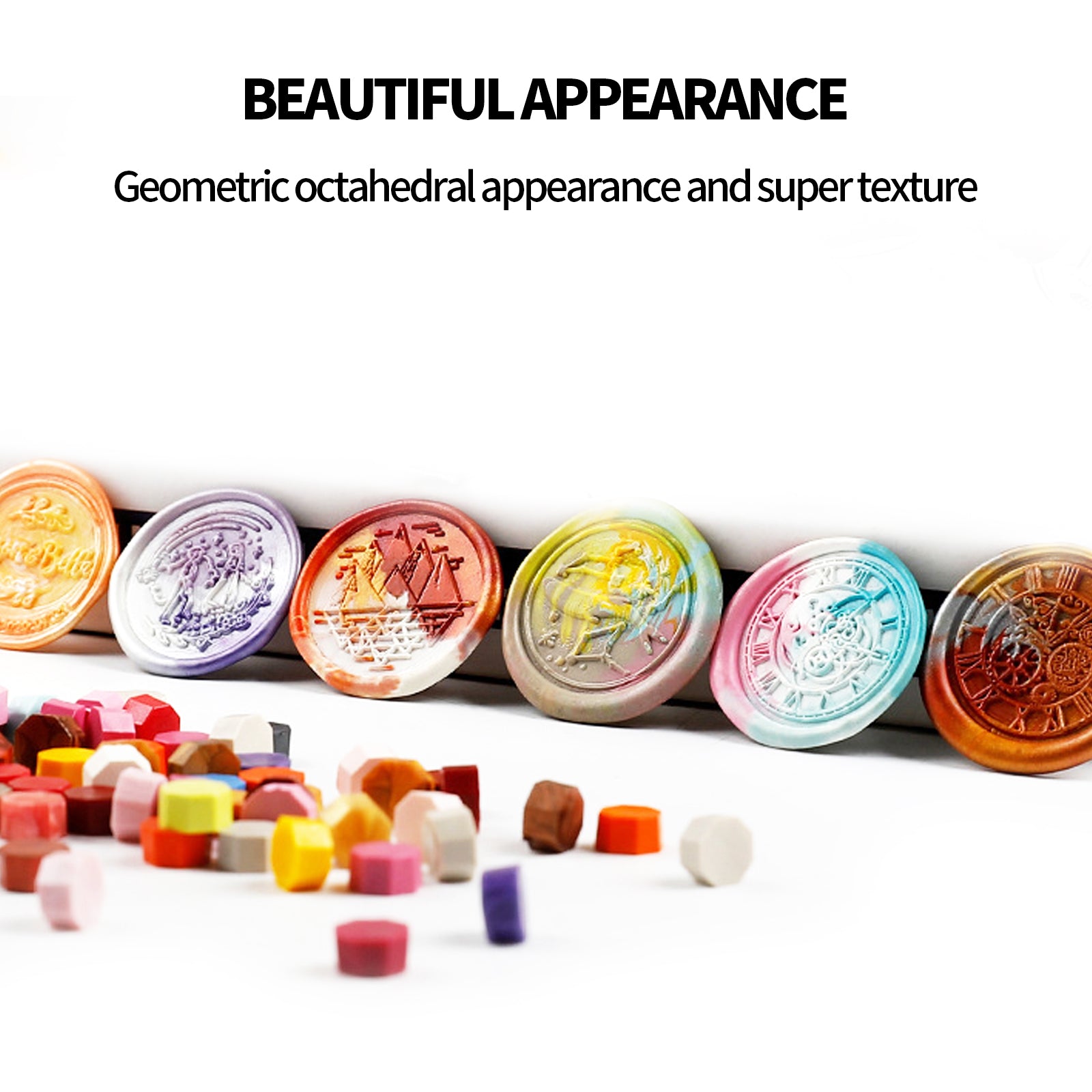 Vintage DIY Octagonal Sealing Wax Tablet Seal Stamp Wax Beads Wedding Invitation bluegreen V201-W13101292