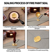 Vintage DIY Octagonal Sealing Wax Tablet Seal Stamp Wax Beads Wedding Invitation bluegreen V201-W13101292