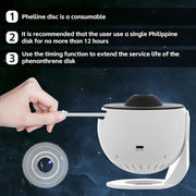 13in1 Galaxy Starry Sky Projector Night Light Rotating LED Planetarium Star Lamp V201-W13130286