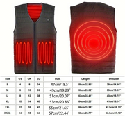 Heated Vest for Men & Women, Smart heated Jacket, Battery Not Included XL V201-W13152446