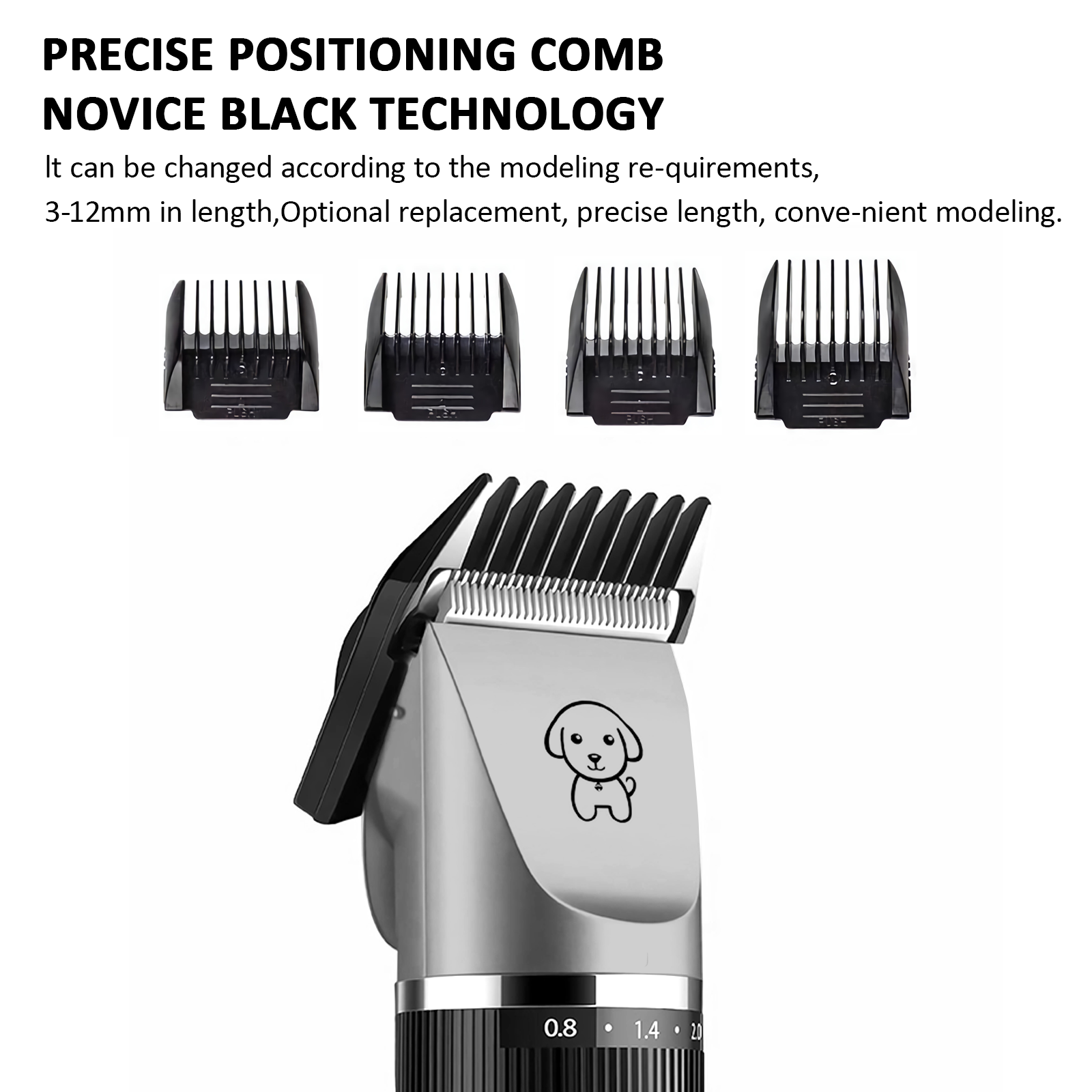 Electric Dog Cat Grooming Kit Pet Hair Shaver Trimmer Cordless Scissors Clipper Spare Head V201-W13156470