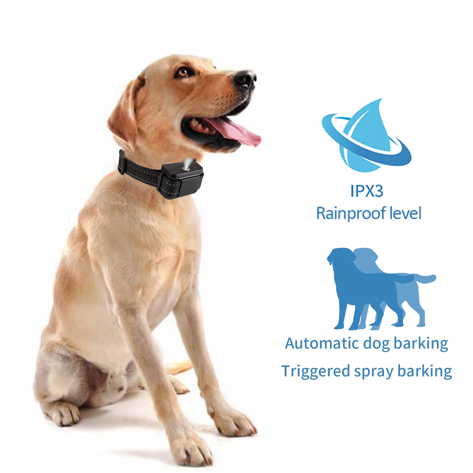 Dog Citronella Anti Bark Spray Collar Training Stop Barking Humane Rechargeable V201-W13156472