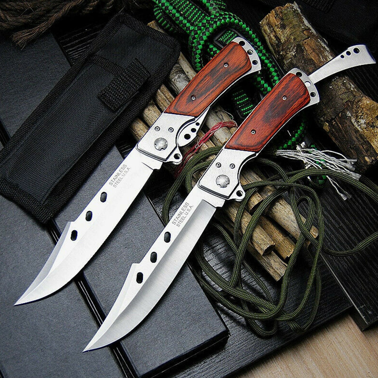 Outdoor Large Folding Knife Camping Fishing Pocket Hunting Knife Survival Tool V201-W13156476