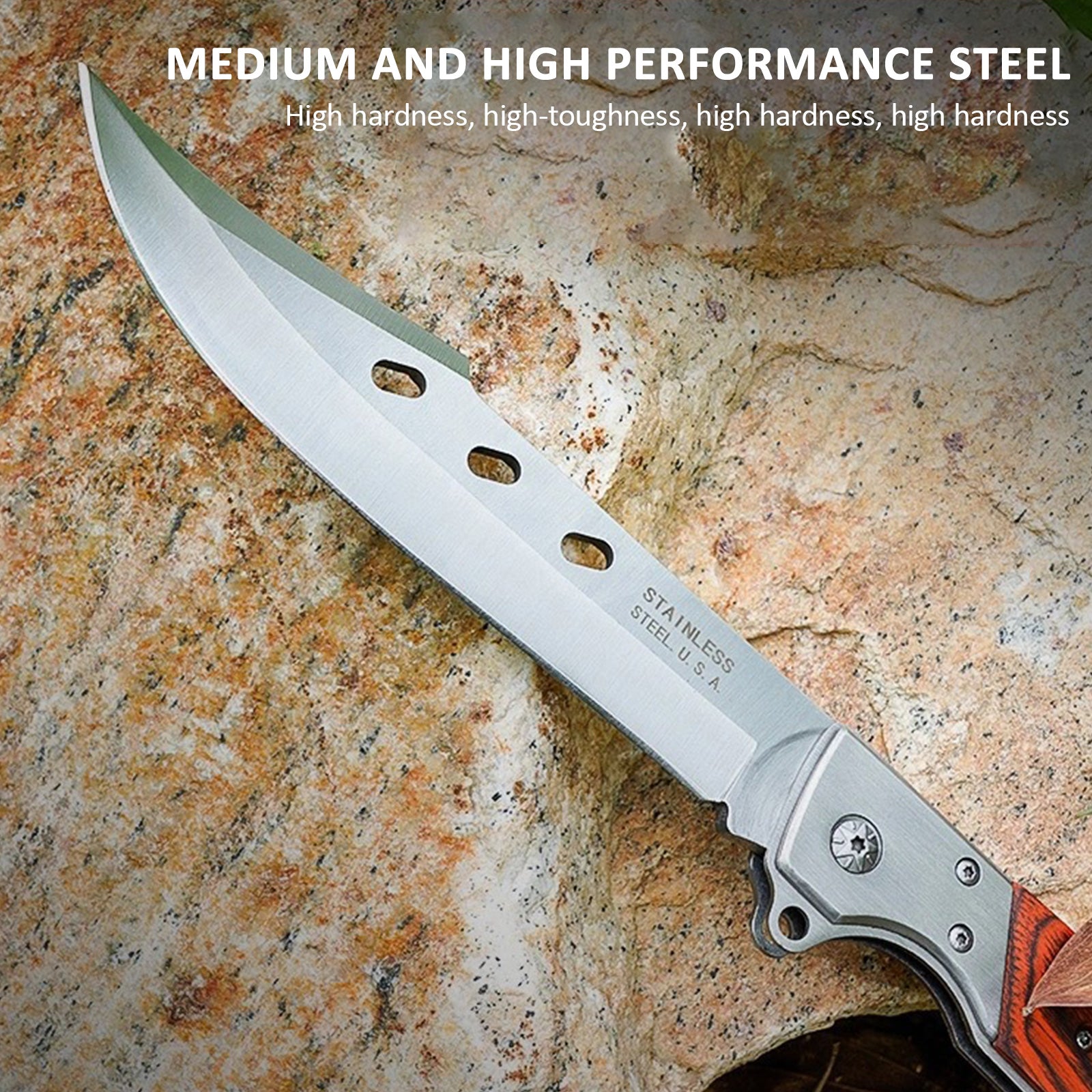 Outdoor Large Folding Knife Camping Fishing Pocket Hunting Knife Survival Tool V201-W13156476