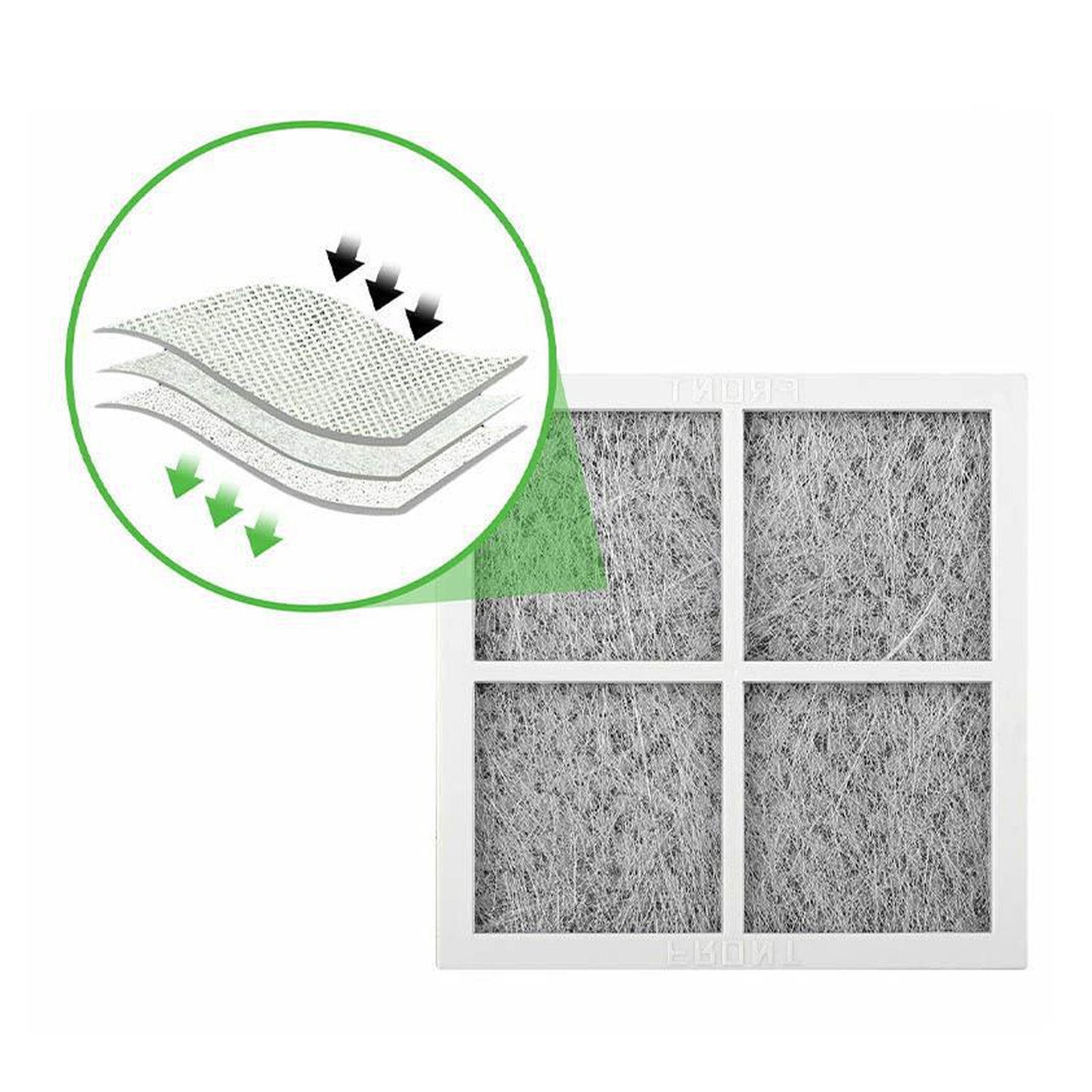 4Pcs Fridge Refridgerator Air Filter Replacement LG LT120F GF-AD910SL GF-5L712PL V201-W13165878