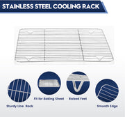1pc Stainless Steel Baking Pan Toaster Oven Pans Grid Baking Dish BBQ Cookie Cake, 30*24cm V201-W13175805