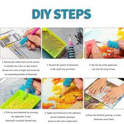2PCS 5D Diamond Painting Kits Diamond Glue Art Kit Paint for Adults Kids DIY Gift 40x30cm V201-W13175816
