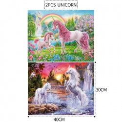 2PCS 5D Diamond Painting Kits Diamond Glue Art Kit Paint for Adults Kids DIY Gift 40x30cm V201-W13175817