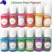 12PcS Resin Liquid Pigment Colorant Pearl Coloring Dye Epoxy Resin Colorant DIY V201-W13177949