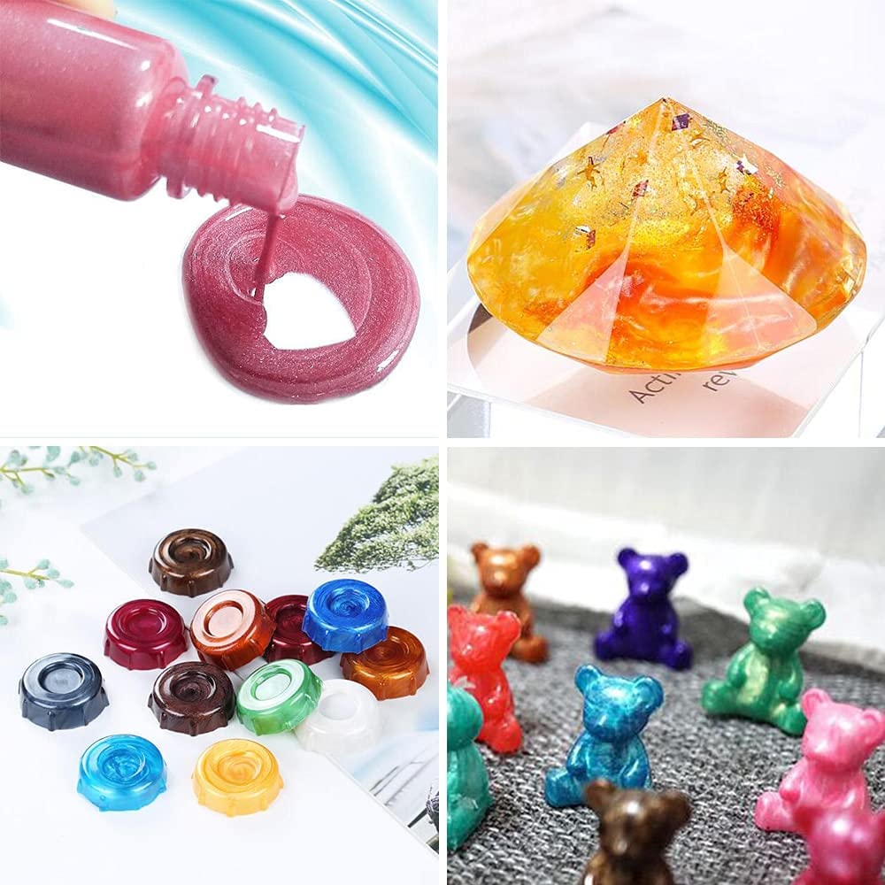 12PcS Resin Liquid Pigment Colorant Pearl Coloring Dye Epoxy Resin Colorant DIY V201-W13177949