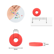 About 6113pcs Clay Heishi Beads Flat Bead Kit Bracelets Necklace Earrings Making V201-W13177950