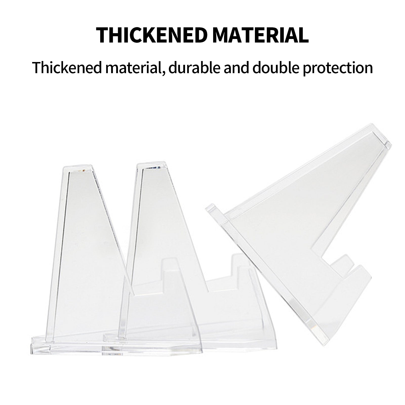 20pcs S Acrylic Clear Stand for Trading Card PSA Pokemon Card Holders Stand V201-W13177951
