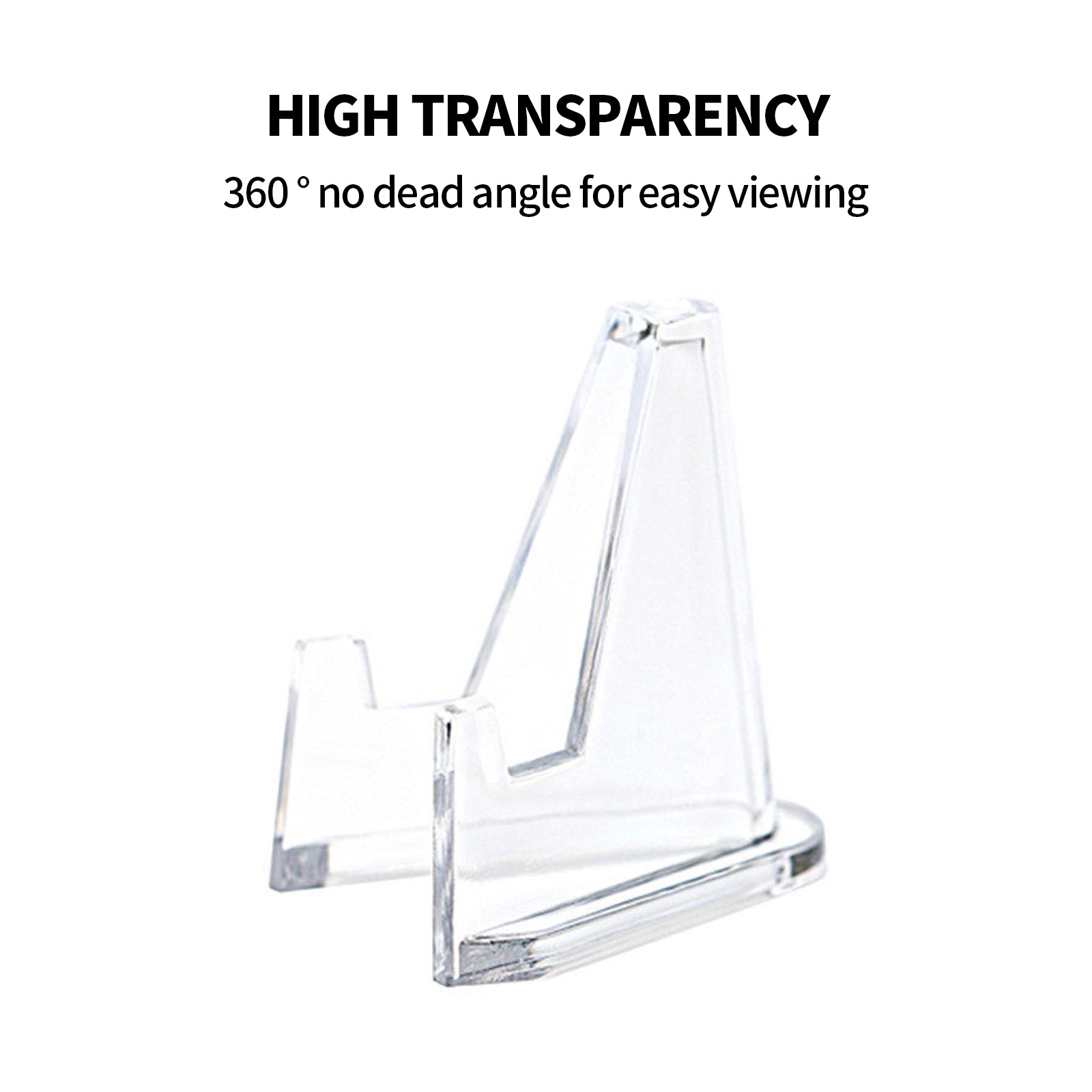 12pcs L Acrylic Clear Stand for Trading Card PSA Pokemon Card Holders Stand V201-W13177952
