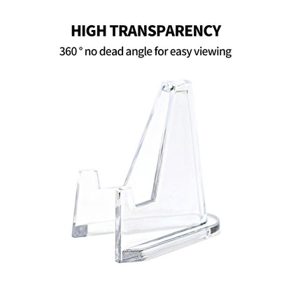 12pcs L Acrylic Clear Stand for Trading Card PSA Pokemon Card Holders Stand V201-W13177952