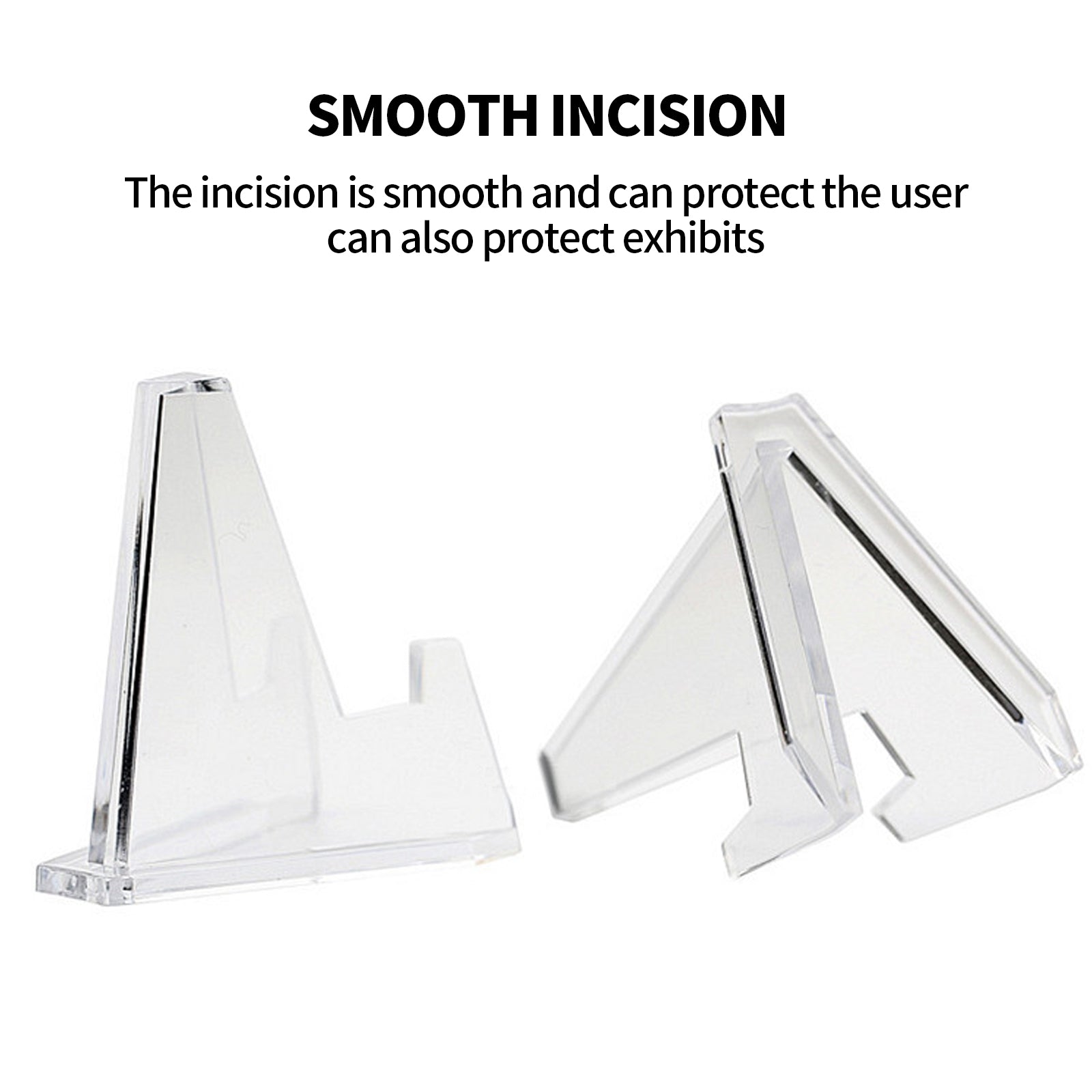 12pcs L Acrylic Clear Stand for Trading Card PSA Pokemon Card Holders Stand V201-W13177952