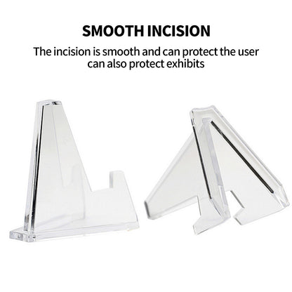 12pcs L Acrylic Clear Stand for Trading Card PSA Pokemon Card Holders Stand V201-W13177952