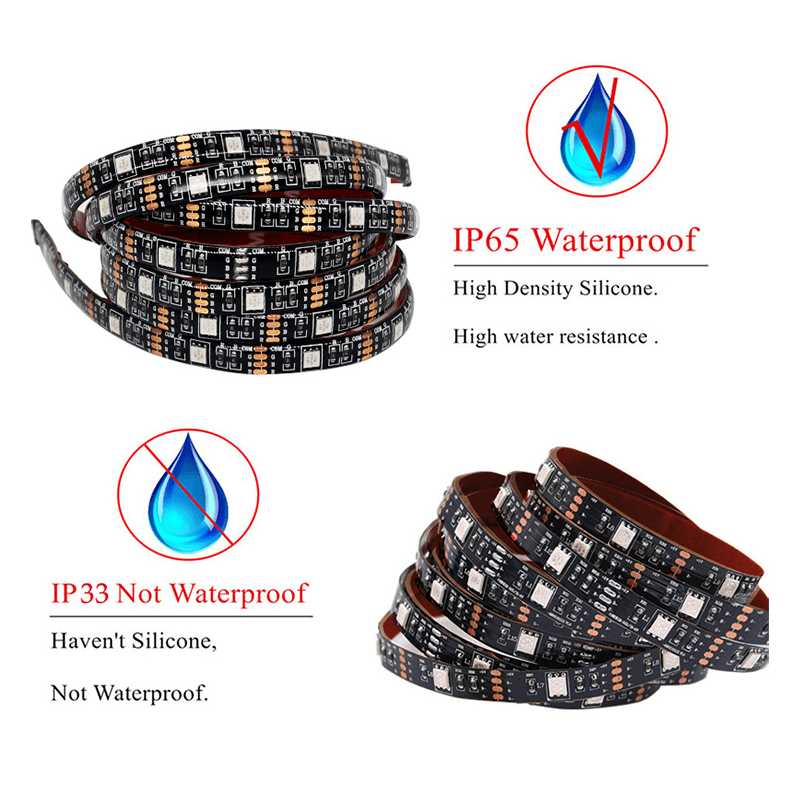 4M RGB LED Strip Lights IP65 Waterproof 5050 300LEDs 12V USB Bluetooth Gift V201-W13177954