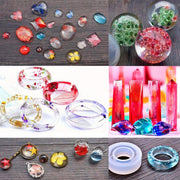 93Pcs/Set Resin Mold Epoxy Resin Mold Dropper Spoon Powder Set Kit Craft Tool V201-W13177958