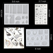 93Pcs/Set Resin Mold Epoxy Resin Mold Dropper Spoon Powder Set Kit Craft Tool V201-W13177958