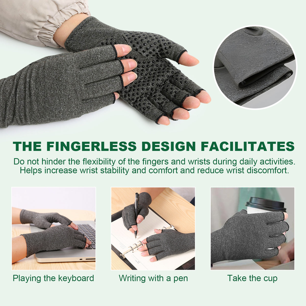 Houkea Joint Care Gloves Relieve Thumb Stiffness And Finger Joint Soreness And Swelling Discomfort Care Gloves V201-W13178443