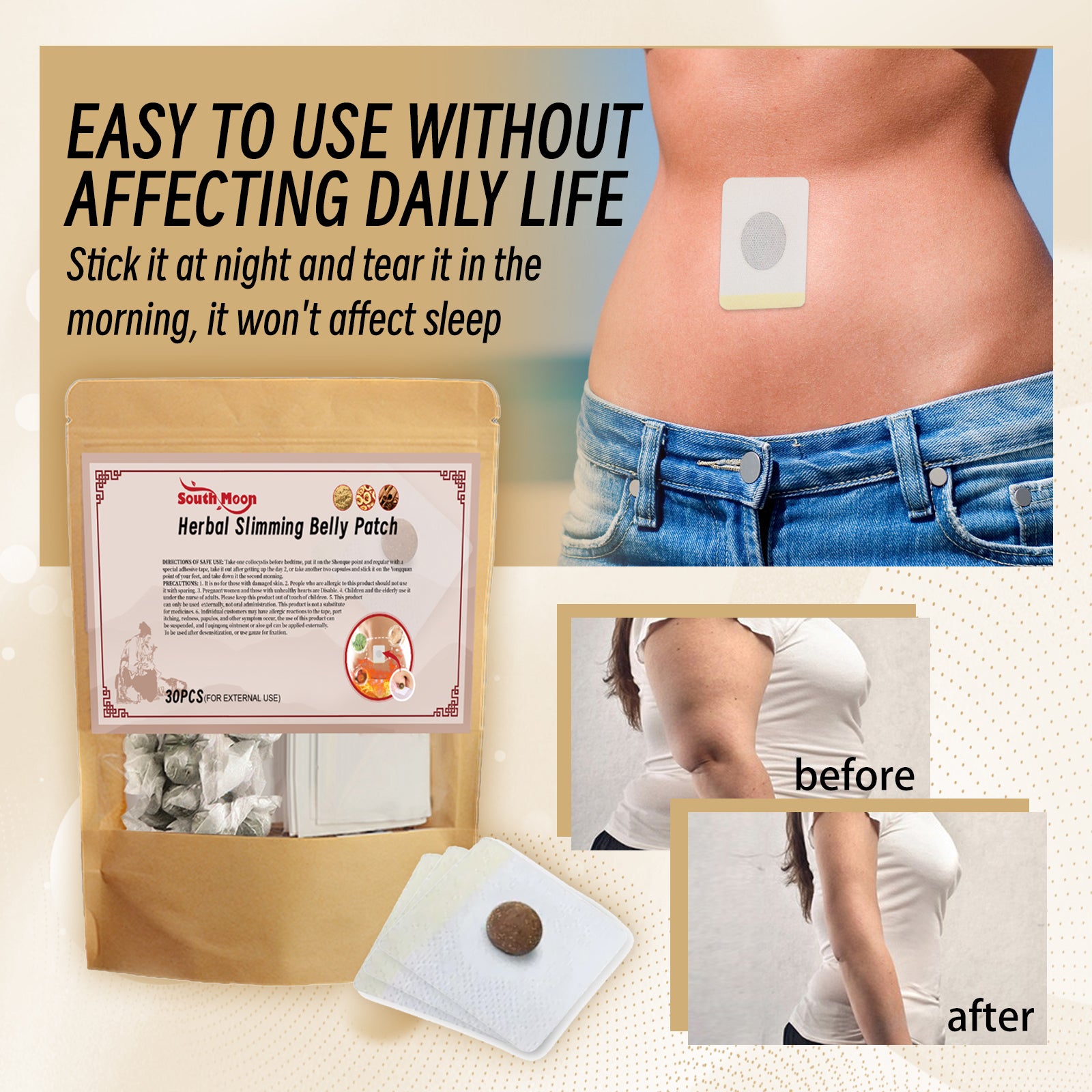 Lazy Belly Button Stick Firming Thigh Muscles Body Skin Belly Belly Slimming Stick V201-W13188440