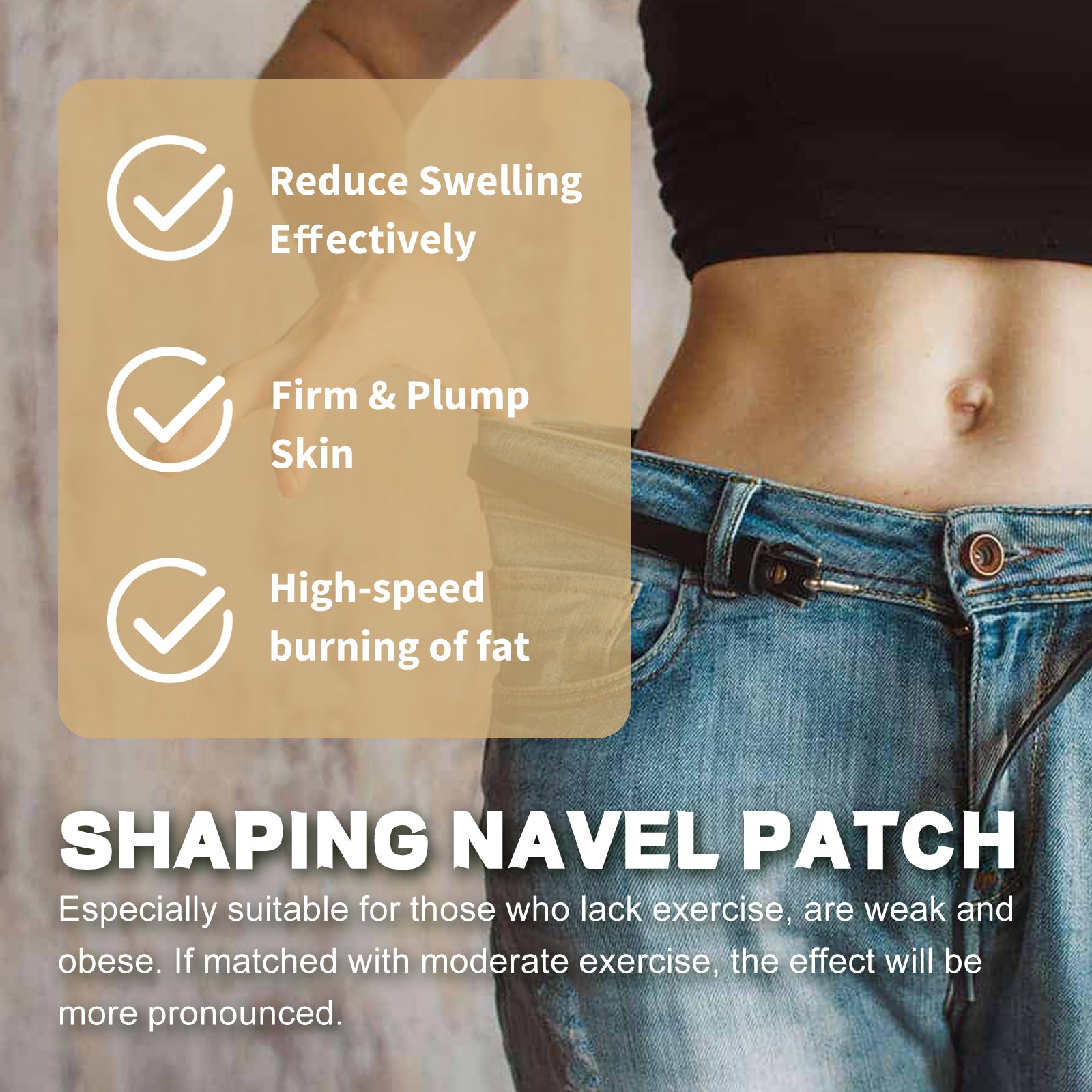 Lazy Belly Button Stick Firming Thigh Muscles Body Skin Belly Belly Slimming Stick V201-W13188440