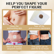 Lazy Belly Button Stick Firming Thigh Muscles Body Skin Belly Belly Slimming Stick V201-W13188440