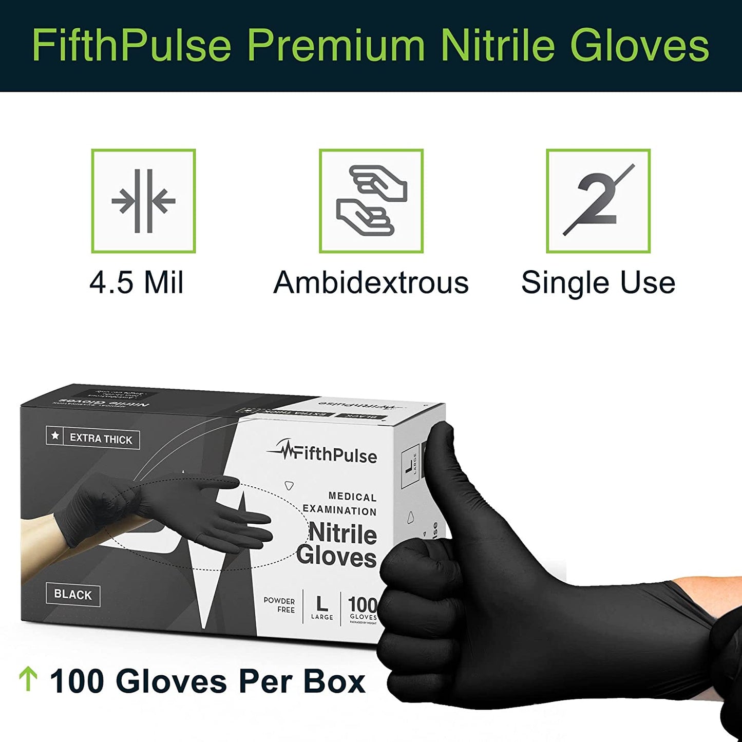 6g Flexible Disposable Nitrile Gloves For Mechanic Work Food Prepa 100pcs M V201-W13213932